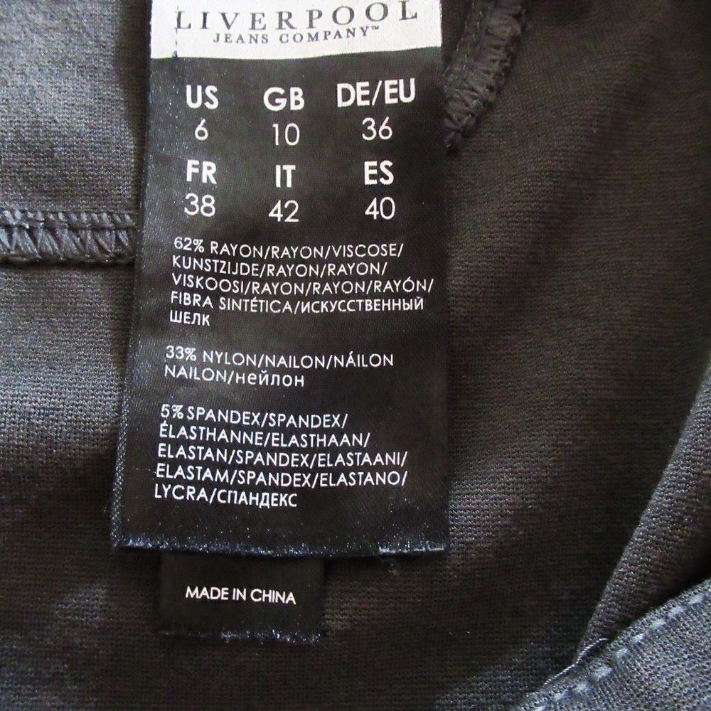 Liverpool Sienna Gray Pull On Legging Size 6/28 - EUC Excellent Used Condition - Picture 7 of 8